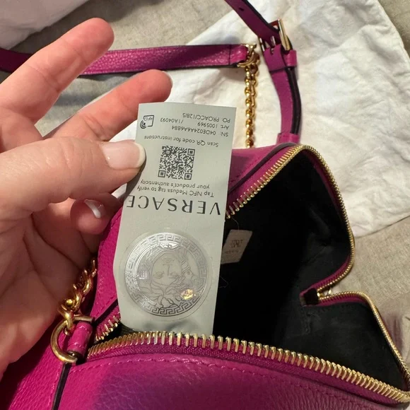 Versace Fuchsia and light pink crossbody - Picture 6 of 11